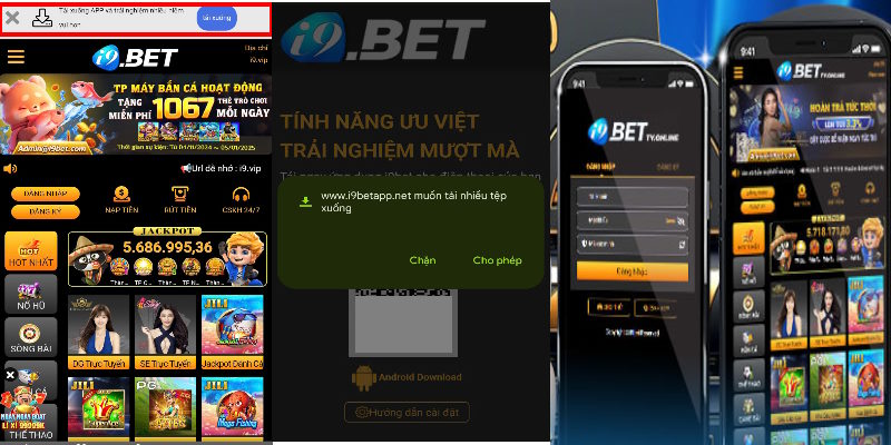 Cách tải app i9BET nhanh chóng cho di động Android